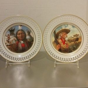 2 Bing and Grondahl Wild West Plates